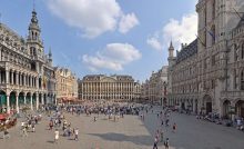Blick auf den Grand Place in Brüssel der Hauptstadt von Belgien