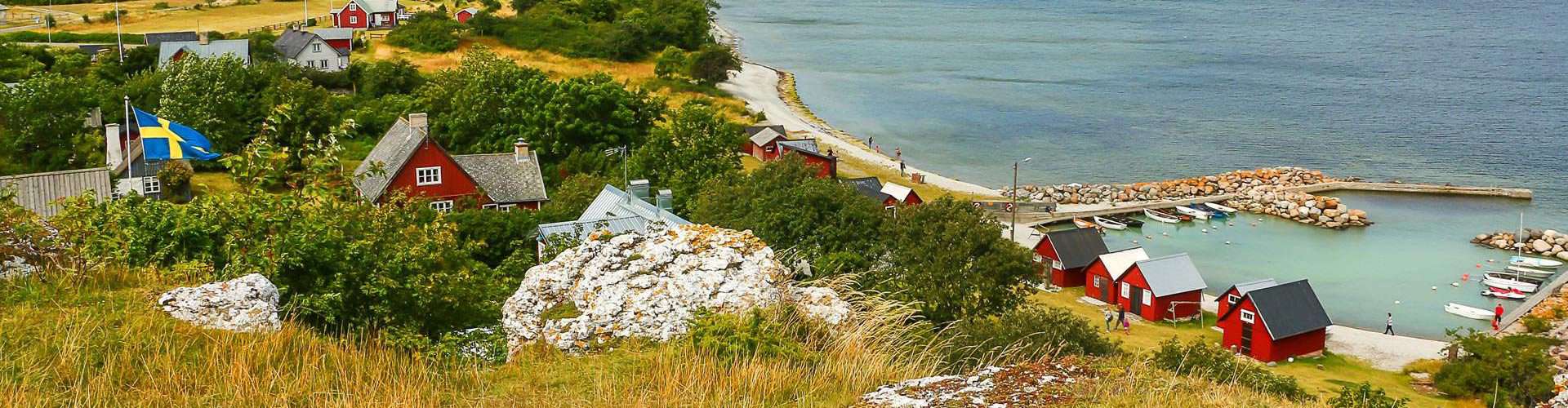Gesichte und Natur hautnah: das Gotland-Wikingerdorf in Tofta