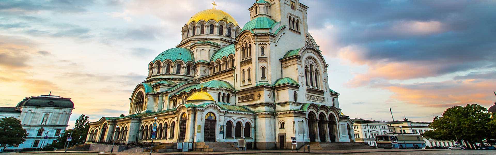 Blick auf die Alexander-Newski-Kathedrale in Bulgarien Sofia
