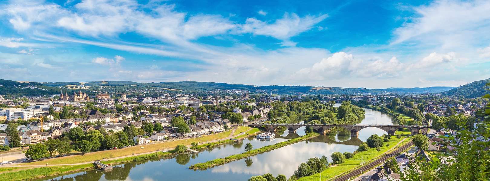 Blick auf die älteste Stadt Deutschlands Trier