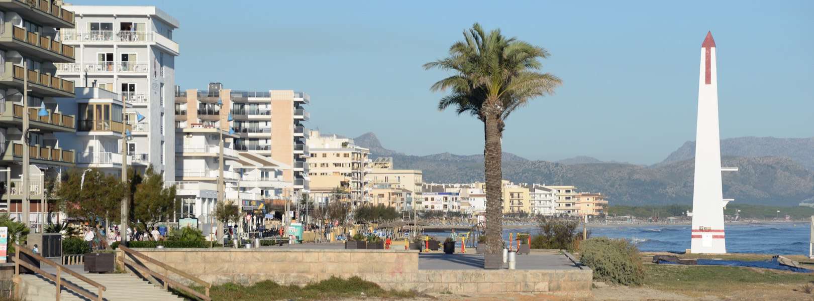 Blick auf den Strand von Ca'n Picafort Mallorca