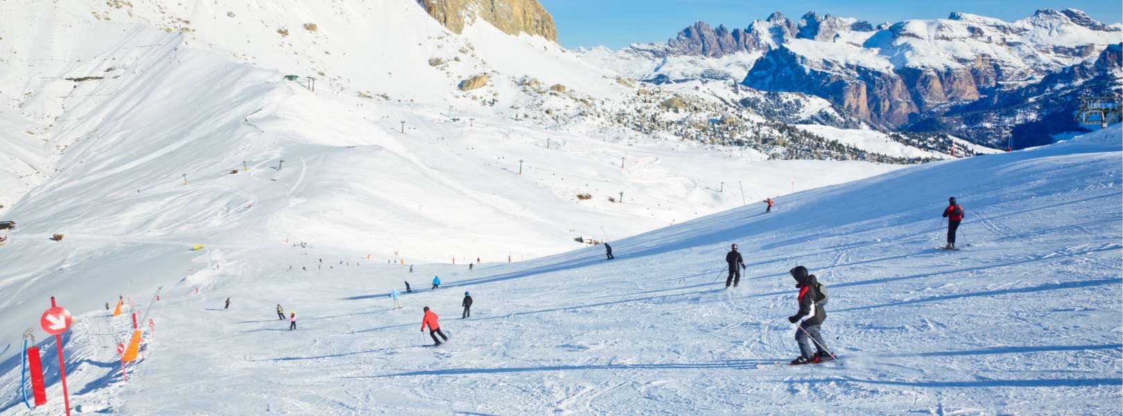 Skiurlaub Südtirol - Blick auf das Skigebiet