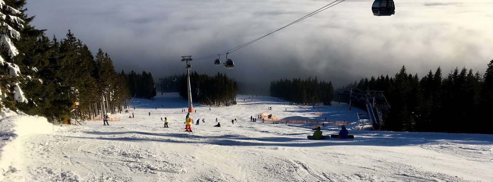 Skiurlaub in Tschechien - Blick auf die Piste