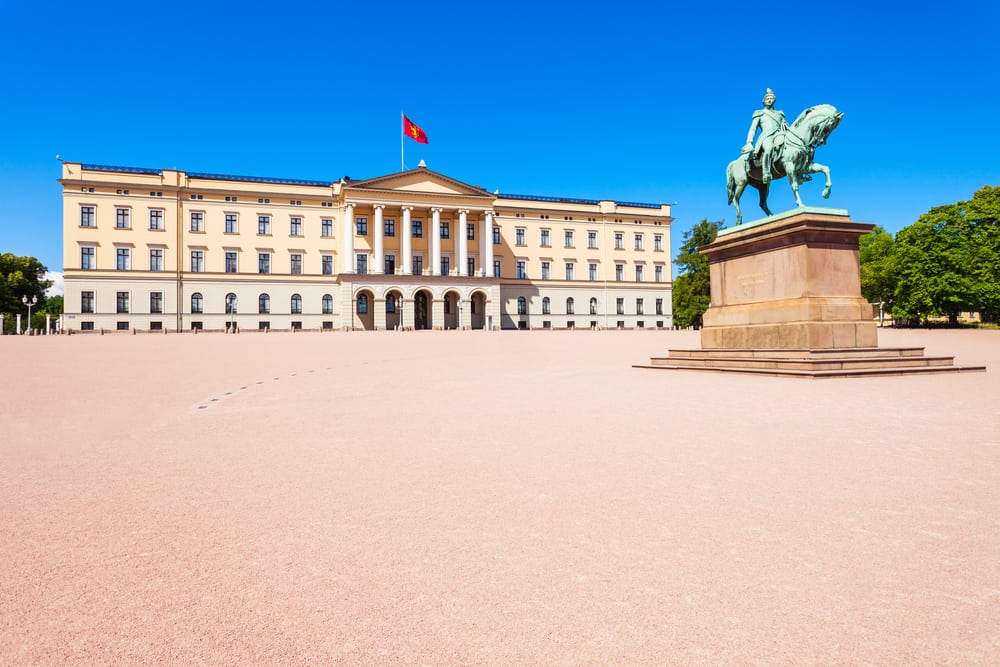 Das königliche Schloss in Oslo